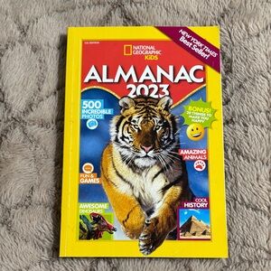 National Geographic Kids Almanac 2023 - Yellow Cover with Tiger